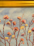 KADLIC Floral Abstract Impasto Original Oil Painting Gilt 30” Frame Fine Art