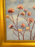 KADLIC Floral Abstract Impasto Original Oil Painting Gilt 30” Frame Fine Art