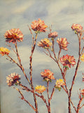 KADLIC Floral Abstract Impasto Original Oil Painting Gilt 30” Frame Fine Art