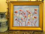 KADLIC Floral Abstract Impasto Original Oil Painting Gilt 30” Frame Fine Art