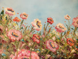 KADLIC Floral Impasto Landscape Original Oil Painting Gilt 30” Frame Fine Art