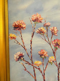KADLIC Floral Abstract Impasto Original Oil Painting Gilt 30” Frame Fine Art