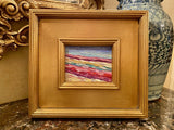 KADLIC Abstract Impasto Original Oil Table Painting Gold Gilt Frame 10" Fine Art
