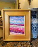 KADLIC Original Oil Painting Abstract Modern Chunky Impasto Gold Gilt 15" Frame