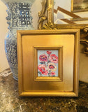 KADLIC Original Oil Painting Wildflowers Impasto Gold Gilt 12” Frame