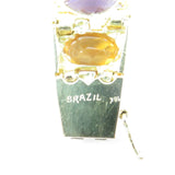 Vintage 1960 H. Stern Designer 18k Emerald Aquamarine Gemstone Cuff Bracelet
