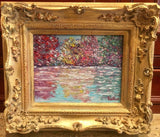 KADLIC Autumn Trees Fall Landscape Gold Gilt French Frame 8x10