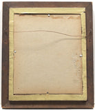 Beautiful 19th C Antique Original Tin Oil Painting Gilt Wood after MURIELLO