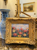 KADLIC Floral Landscape Wild Flowers Gilt Wood Frame 8x10”