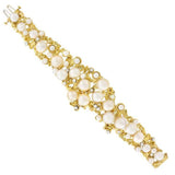 WOW Peter Lindeman 18k Gold Cultured Semi-Baroque Cultured Pearl Diamond 95 gr.