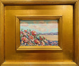 KADLIC Abstract Impasto Original Oil Painting Gold Gilt Frame Fine Art 14”