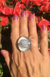 Impressive GEMLOK Billionaire Estate 2.7ct VS Diamond Rock Crystal 18k Gold Ring