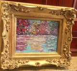 KADLIC Autumn Trees Fall Landscape Gold Gilt French Frame 8x10