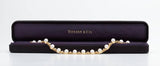 Stunning TIFFANY & CO. "ARIA" 1.68 ct VS Diamond 18k Cultured Pearl Bracelet