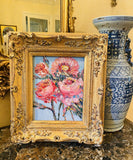 KADLIC Floral Seascape Wild Flowers Gilt Wood Frame 8x10”