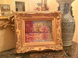 KADLIC Trees Landscape Seascape Autumn Gilt Wood Frame 8x10”