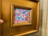 KADLIC Abstract Impasto PAIR Original Oil Painting Gold Gilt Frame Fine Art