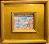 KADLIC Abstract Landscape Original Oil Painting Gold Gilt Frame Fine Art
