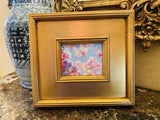 KADLIC Abstract Landscape Original Oil Painting Gold Gilt Frame Fine Art