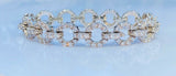 Vintage Jabel 18k White Gold 5.00 Carat F VS Diamond Bracelet