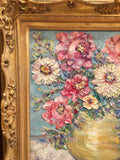 20x24 Vase Flowers Floral Still Life KADLIC Original Oil Painting Art Gilt Frame