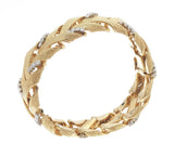 Vintage Estate David Webb 18k Gold 3.00 ct G VS Diamond Woven Bracelet