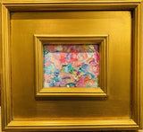 KADLIC Abstract Landscape Original Oil Painting Gold Gilt Frame Fine Art