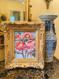 KADLIC Floral Seascape Wild Flowers Gilt Wood Frame 8x10”