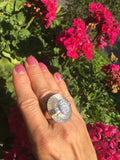 Impressive GEMLOK Billionaire Estate 2.7ct VS Diamond Rock Crystal 18k Gold Ring