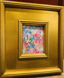 KADLIC Abstract Landscape Original Oil Painting Gold Gilt Frame Fine Art