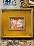 KADLIC Abstract Landscape Original Oil Painting Gold Gilt Frame Fine Art