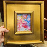 KADLIC Abstract Landscape Original Oil Painting Gold Gilt Frame Fine Art