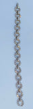 Vintage Jabel 18k White Gold 5.00 Carat F VS Diamond Bracelet