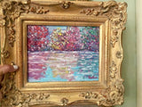 KADLIC Autumn Trees Fall Landscape Gold Gilt French Frame 8x10