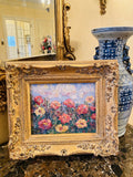 KADLIC Floral Landscape Wild Flowers Gilt Wood Frame 8x10”