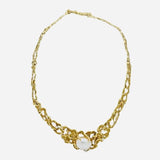 Stunning Arthur King 18k Gold Diamond South Sea Pearl Collar Necklace, 63g