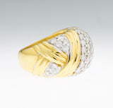 Vintage Estate Jose Hess 2.50 ctw G VS Diamond 18k Gold Cocktail Statement Ring