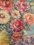 20x24 Vase Flowers Floral Still Life KADLIC Original Oil Painting Art Gilt Frame