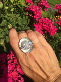 Impressive GEMLOK Billionaire Estate 2.7ct VS Diamond Rock Crystal 18k Gold Ring