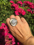 Impressive GEMLOK Billionaire Estate 2.7ct VS Diamond Rock Crystal 18k Gold Ring