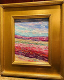 KADLIC Original Oil Painting Abstract Modern Chunky Impasto Gold Gilt 15" Frame