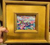 KADLIC Abstract Landscape Original Oil Painting Gold Gilt Frame Fine Art