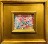 KADLIC Abstract Landscape Original Oil Painting Gold Gilt Frame Fine Art