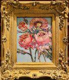 KADLIC Floral Seascape Wild Flowers Gilt Wood Frame 8x10”