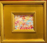 KADLIC Abstract Landscape Original Oil Painting Gold Gilt Frame Fine Art