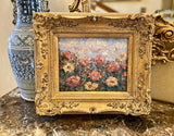 KADLIC Floral Landscape Wild Flowers Gilt Wood Frame 8x10”