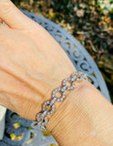 Vintage Jabel 18k White Gold 5.00 Carat F VS Diamond Bracelet