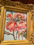 KADLIC Floral Seascape Wild Flowers Gilt Wood Frame 8x10”