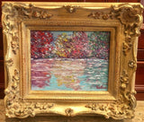 KADLIC Autumn Trees Fall Landscape Gold Gilt French Frame 8x10