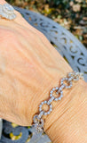 Vintage Jabel 18k White Gold 5.00 Carat F VS Diamond Bracelet